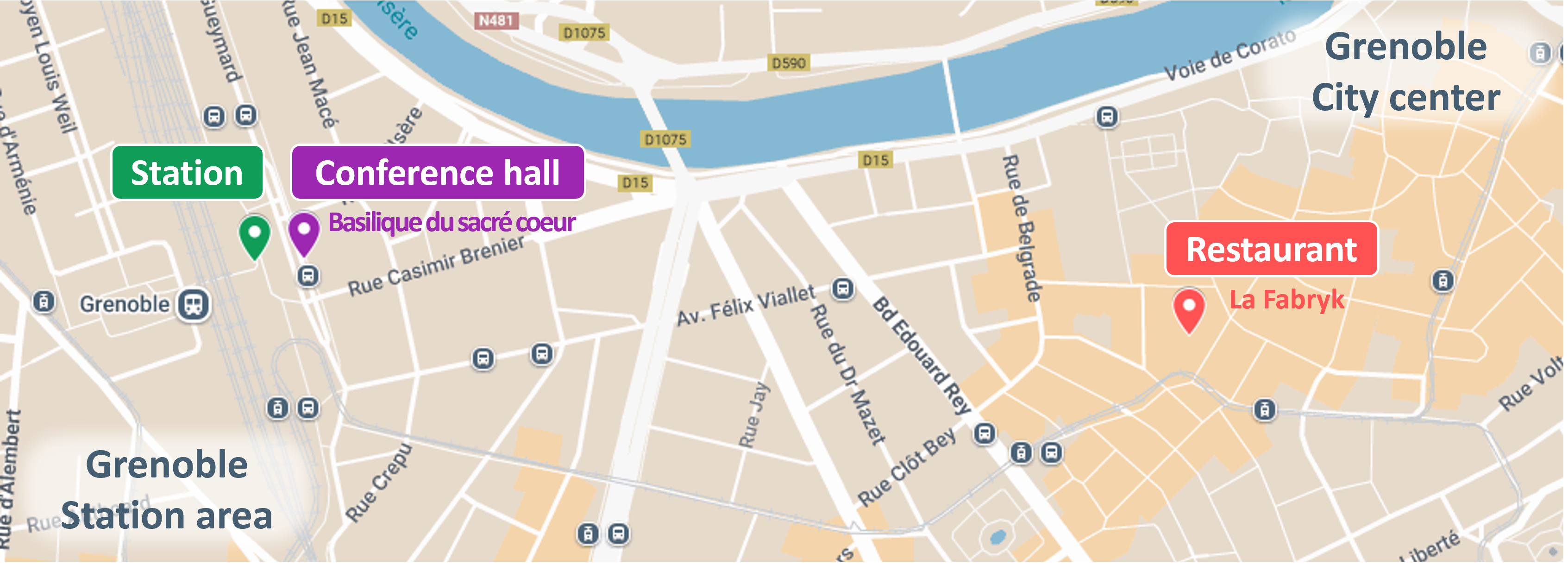Plan Grenoble; coeur