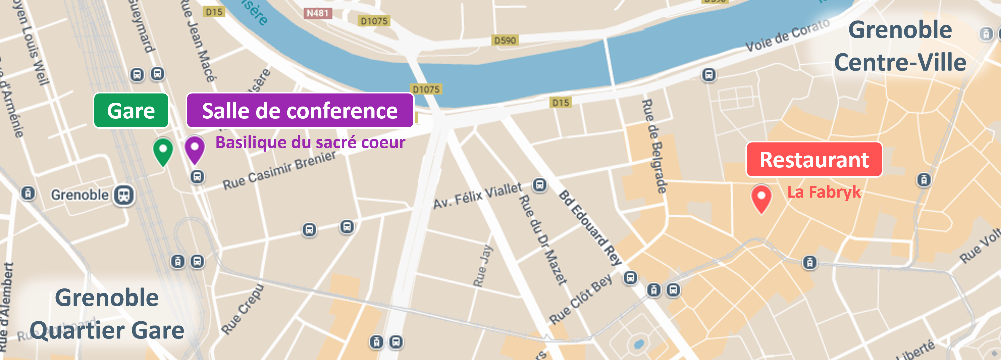 Plan Grenoble; coeur